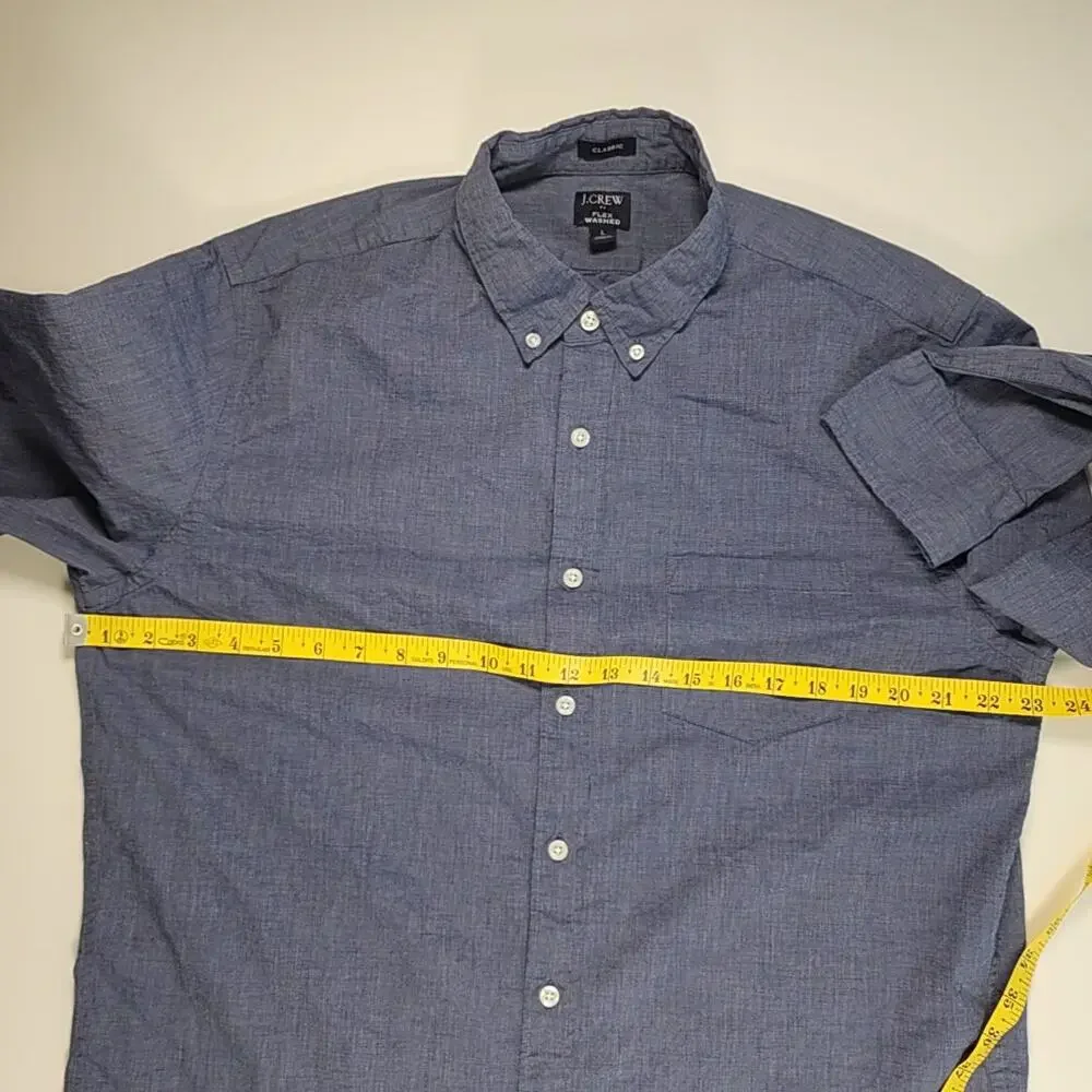 J.CREW‎ Preppy Minimalist Classic Button Down Shirt Large